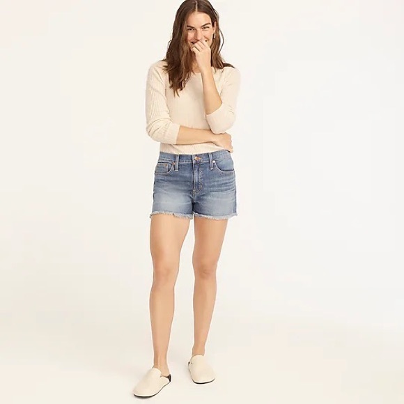 J. Crew Mid-rise denim short in Squash wash Raw Hem Size 29 - Picture 10 of 10